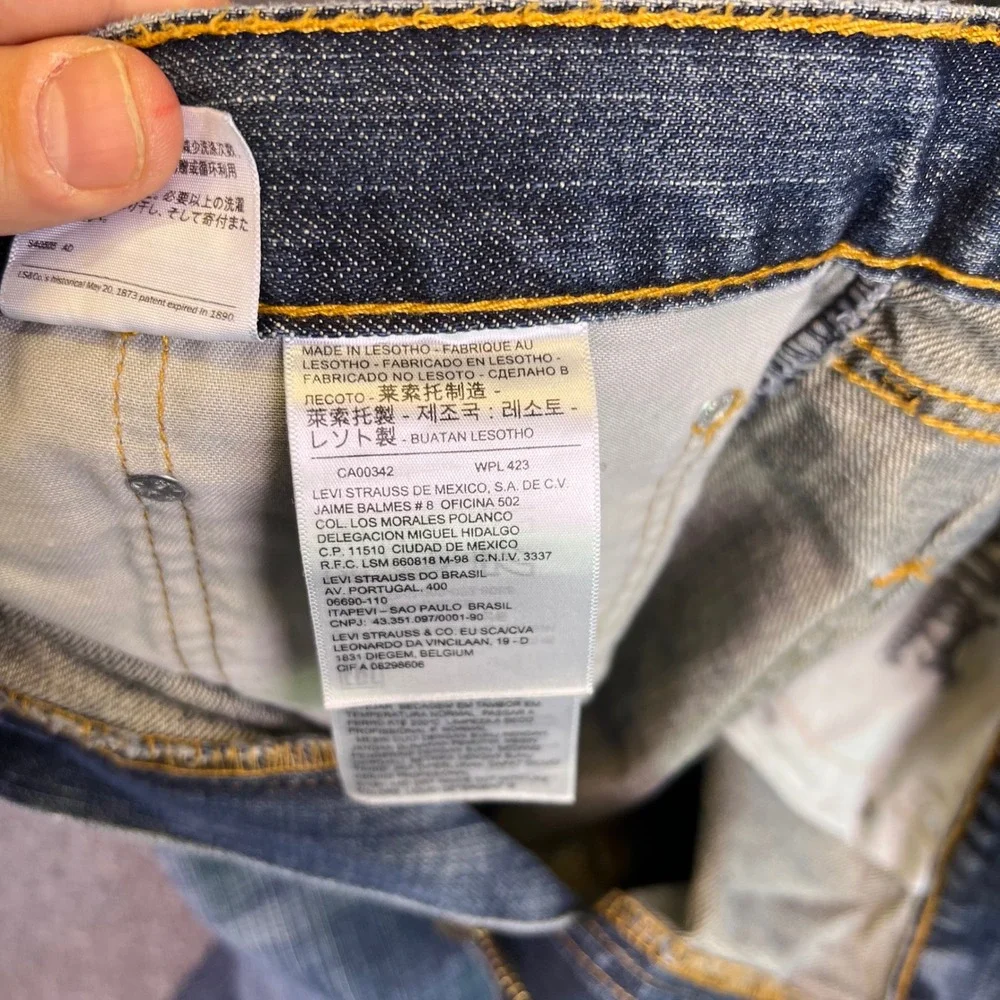 Levis 559 Jeans Men 40x30 Relaxed Straight Baggy Casual Denim Classic Streetwear
